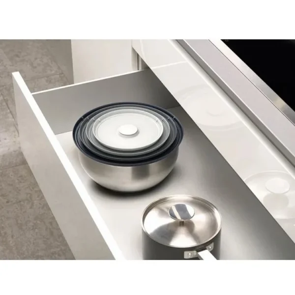 Bộ 4 Tô Trộn Inox Kèm Nắp Silicone Joseph Joseph Nest Prep&Store Steel