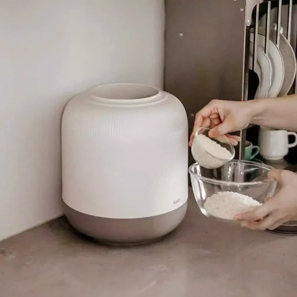 Thùng Gạo Chân Không Hàn Quốc 10kg Đường Kính 26cm