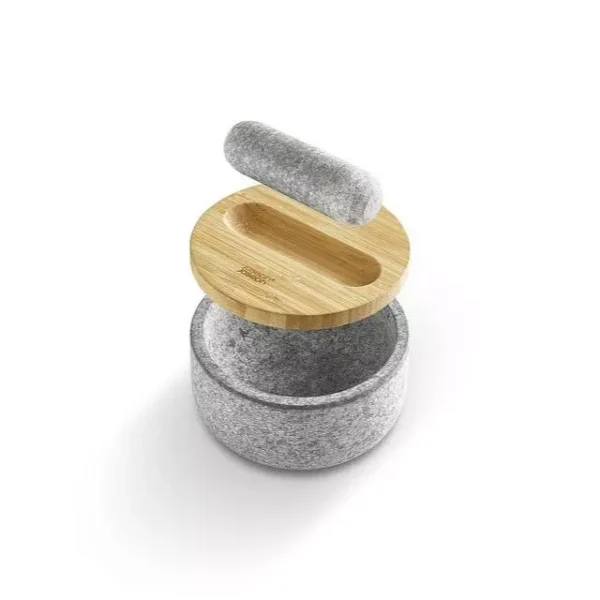 Cối Đấm Hành Tỏi Nắp Tre Joseph Joseph