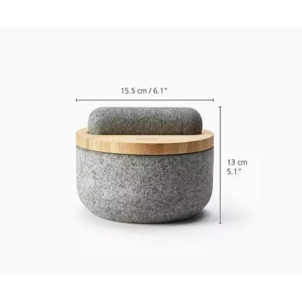 Cối Đấm Hành Tỏi Nắp Tre Joseph Joseph