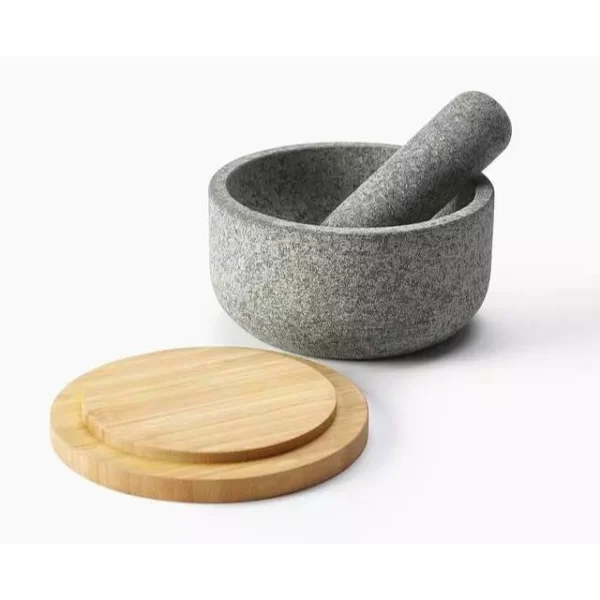 Cối Đấm Hành Tỏi Nắp Tre Joseph Joseph