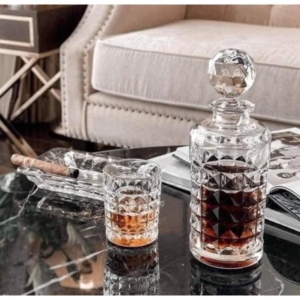 Bình Rượu Bohemia Kim Cương 650ml