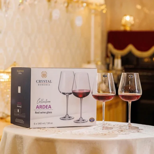 Bộ Ly Vang Crystal Bohemia Ardea 540ml Set 6