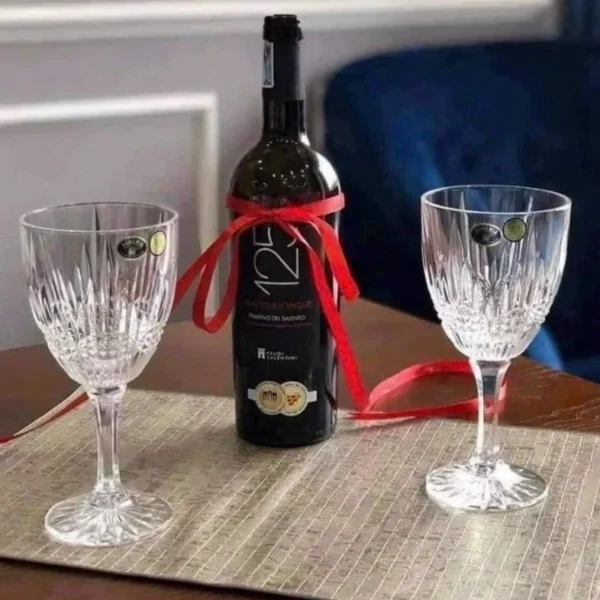 Bộ Ly Vang Đỏ, Trắng Pha Lê Vibes Set 6 380ml