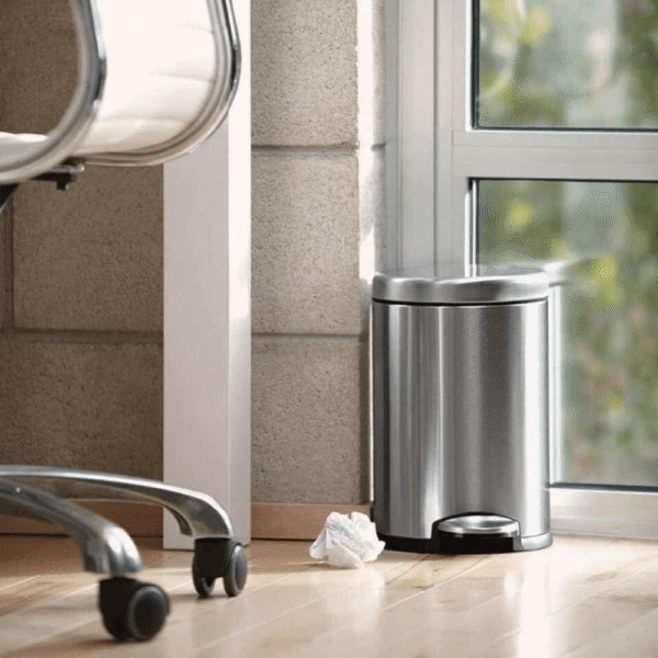 Thùng Rác Simplehuman 4.5L Trắng-Đen
