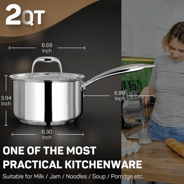 Quánh Inox Cao Cấp Ciwete 16cm