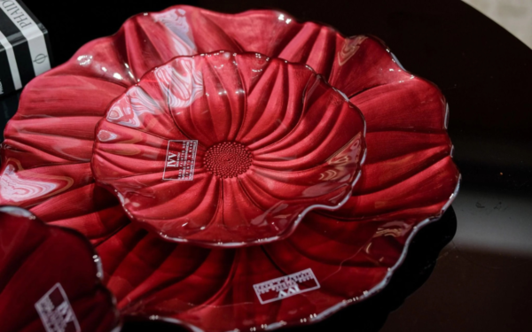 Đĩa Magnolia Đỏ 37cm 5333.1 IVV