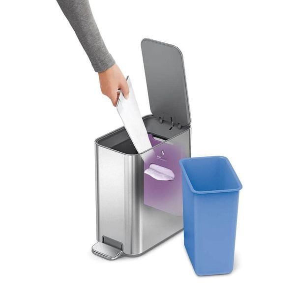 Thùng Rác Simplehuman 5L Chữ Nhật 3 Màu