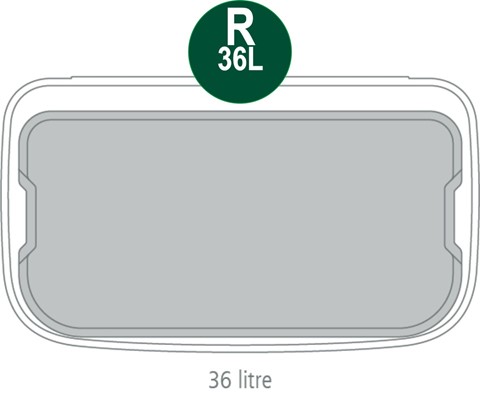 Thùng Rác Brabantia 36L Màu Vàng