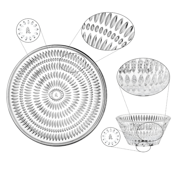 Bộ 3 Bát Và Đĩa Pha Lê Nachtmann Ethno 105766 11cm Và 22cm