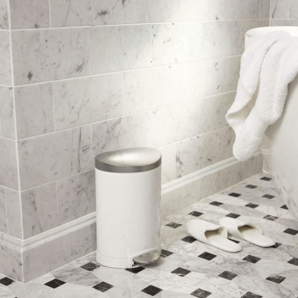 Thùng Rác Simplehuman 10L Màu Trắng