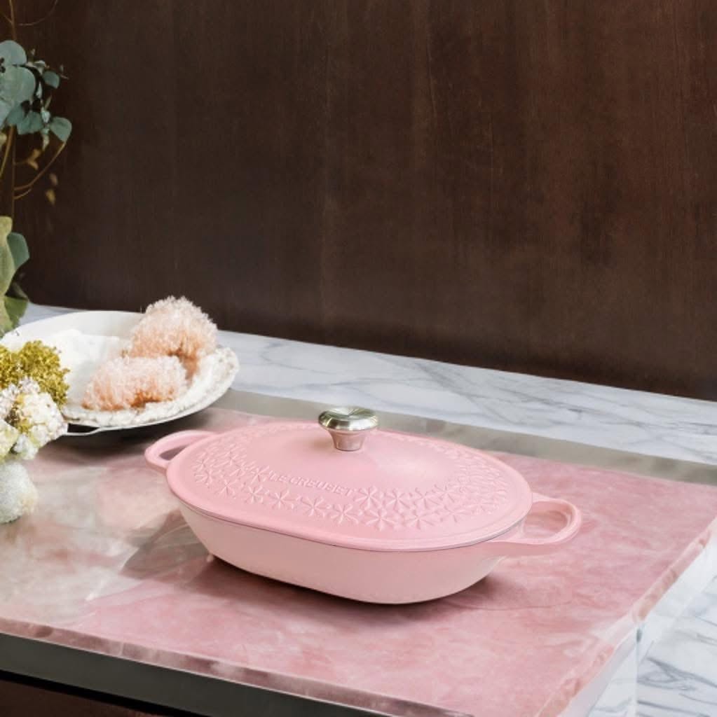 Nồi Chảo Oval Le Creuset Oblong Pink Fleur 31cm 41 547929688 1223123763182605 5428781219534414913 n