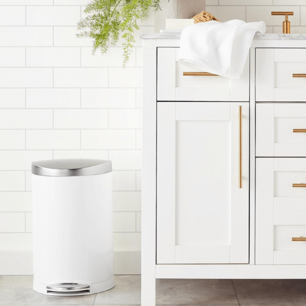 Thùng Rác Simplehuman 10L Màu Trắng