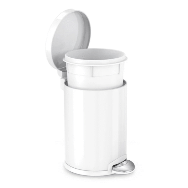 Thùng Rác Simplehuman 4.5L Trắng-Đen