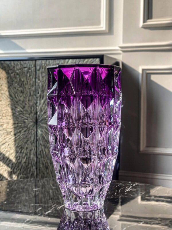 Bình Hoa Kim Cương Bohemia 28cm Nhiều Màu