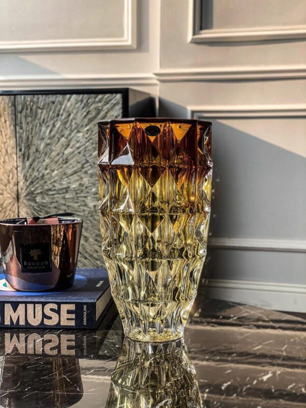 Bình Hoa Kim Cương Bohemia 28cm Nhiều Màu