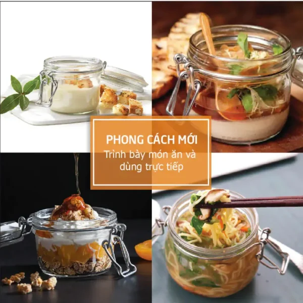 Hủ Thủy Tinh Nắp Cài Kín Hơi Fido 200ml