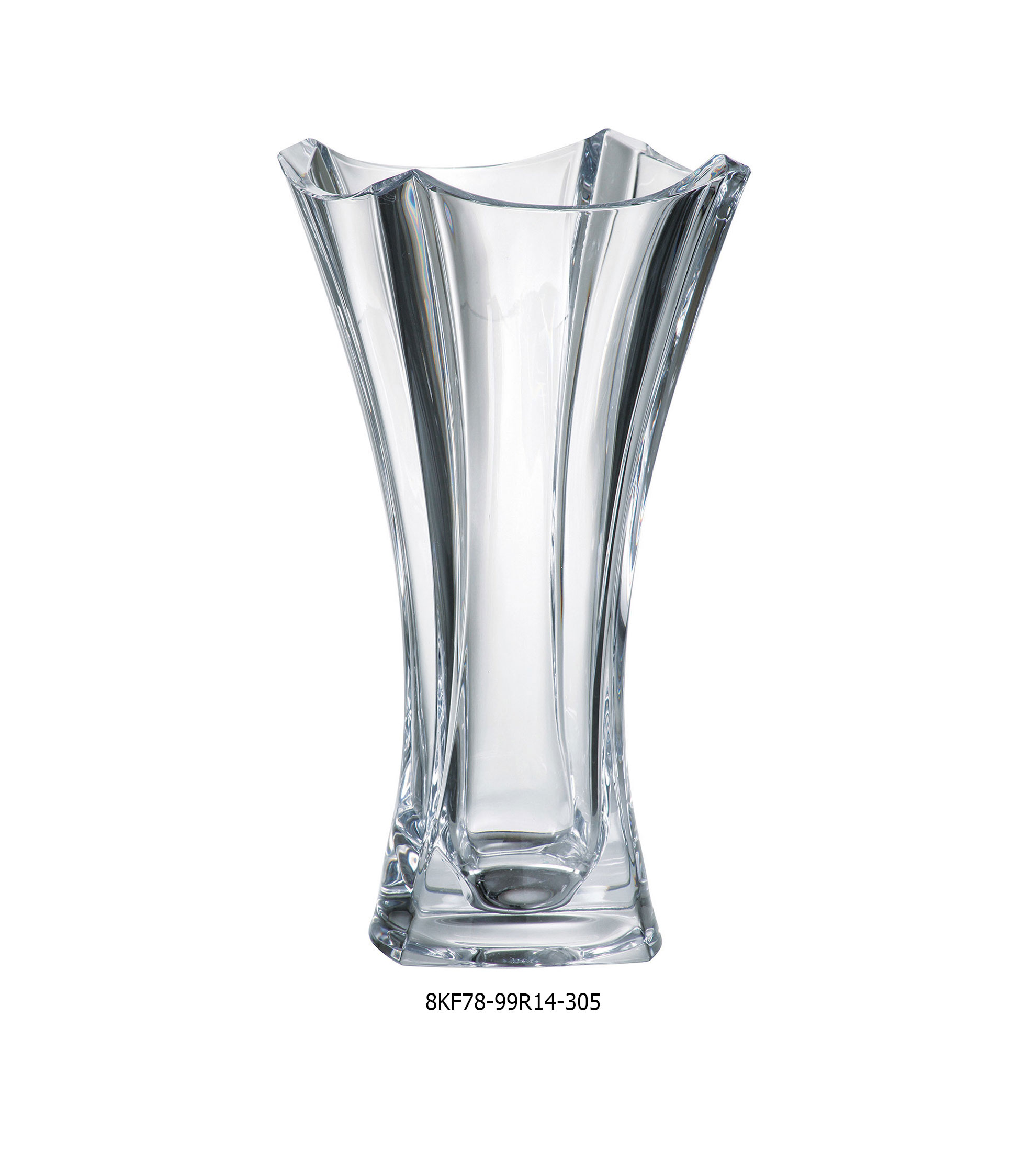 Bình Hoa Bó Mạ Vuông Trơn 35.5cm