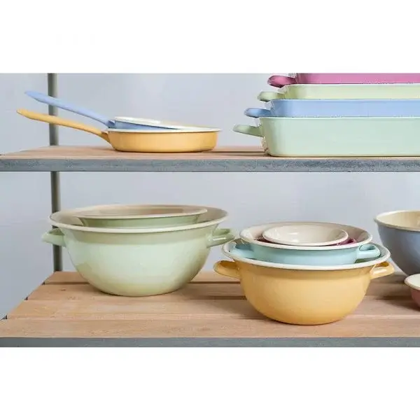 Chảo RIESS Classic 20cm 0290-006 Màu Vàng Và Xanh Blue