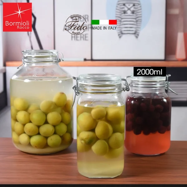 Hủ Thủy Tinh Nắp Cài Kín Hơi Fido 2L
