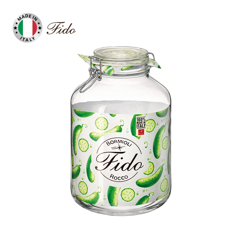 Hủ Thủy Tinh Nắp Cài Kín Hơi Fido 5L
