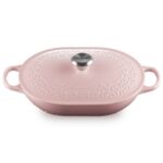 Nồi Chảo Oval Le Creuset Oblong Pink Fleur 31cm