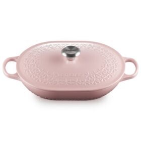 Nồi Chảo Oval Le Creuset Oblong Pink Fleur 31cm