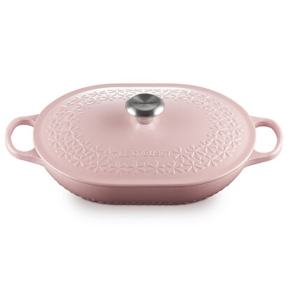 Nồi Chảo Oval Le Creuset Oblong Pink Fleur 31cm 27 Nồi Chảo Oval Le Creuset Oblong Pink Fleur 31cm