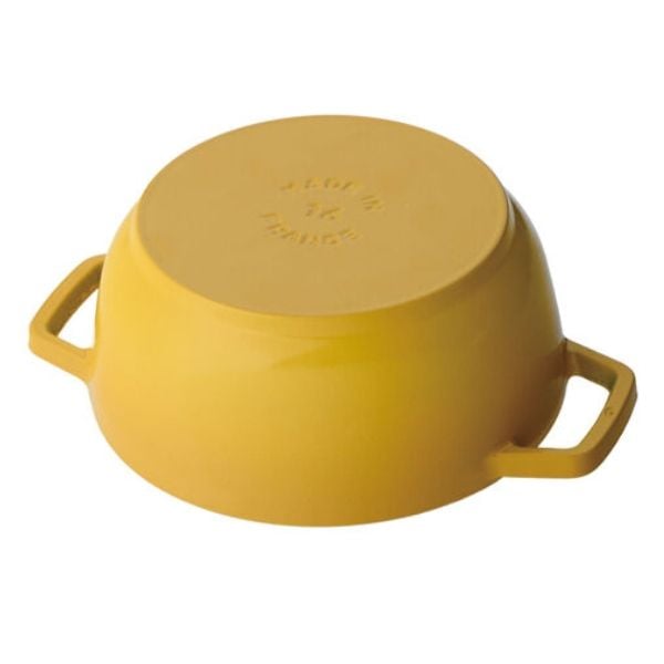 Nồi Gang Staub Bông Lúa 16cm 1.1L Màu Vàng