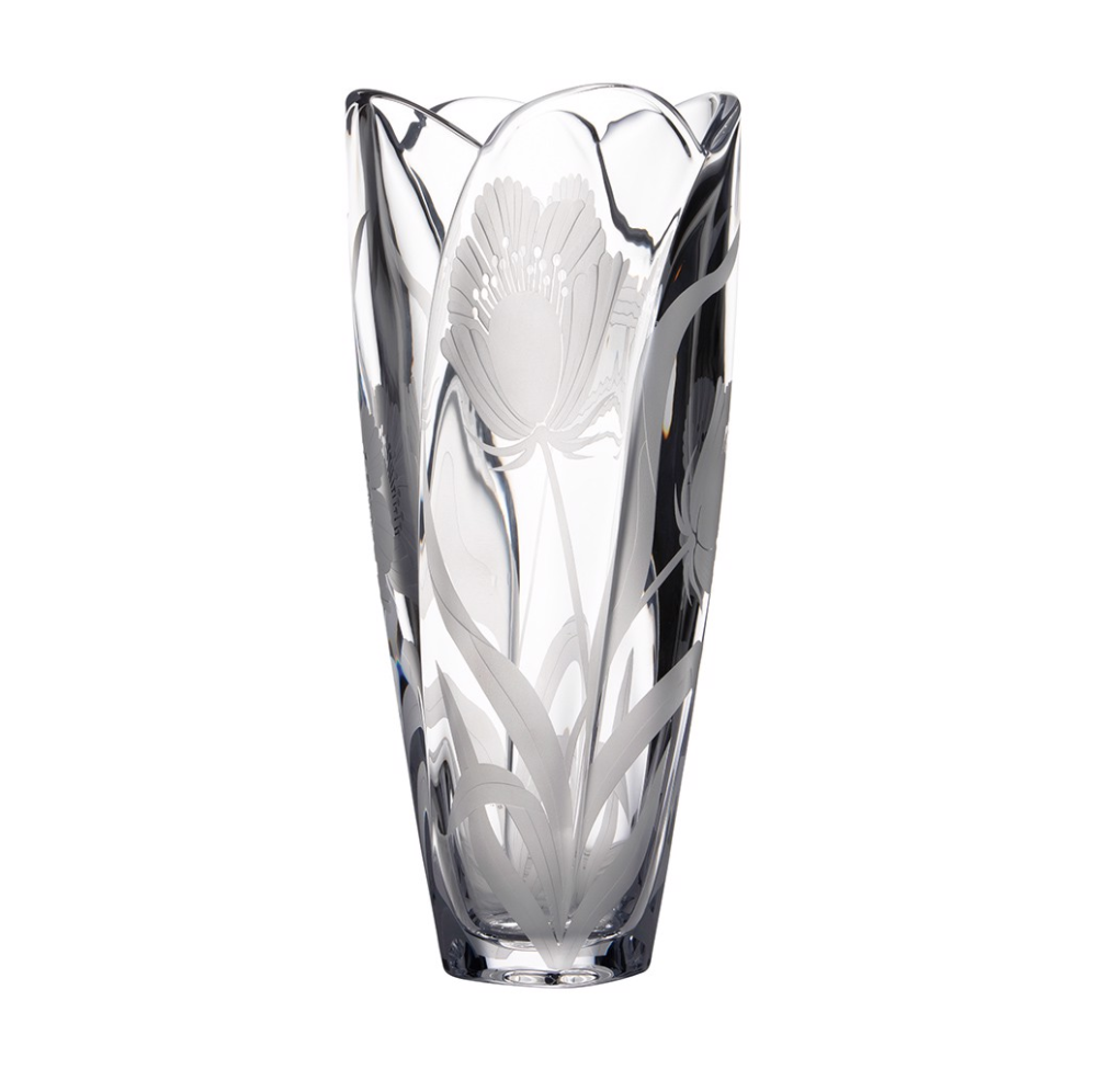 Bình Hoa Bom Bốn Múi Mài Hoa 3D 30cm