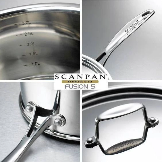 Quánh Inox Scanpan Maitre’D 16cm Có Nắp(083421712363)