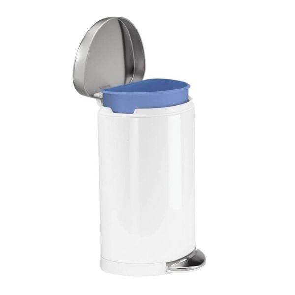 Thùng Rác Simplehuman 10L Màu Trắng