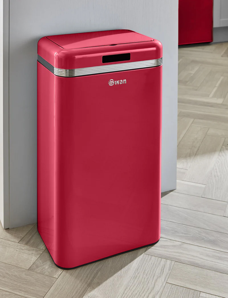 Thùng Rác Swan Đỏ 45L