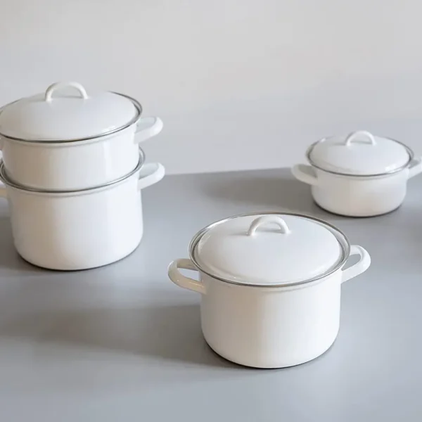 Nồi Riess Kèm Nắp 20cm 2L Màu Trắng