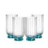 Bộ 4 Ly Thủy Tinh Florian 430ml Màu Xanh