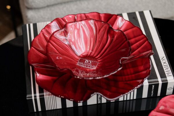 Đĩa Magnolia Đỏ 37cm 5333.1 IVV