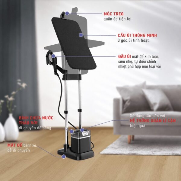 Bàn Ủi Hơi Nước Đứng Tefal IXEO Power QT2028 – Hàng Chính Hãng
