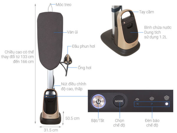 Bàn ủi hơi nước Philips AIS8540/60