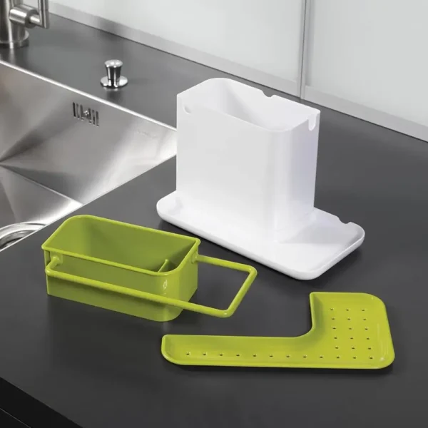 Khay Đựng Dụng Cụ Bồn Rửa Tự Khô Joseph Joseph Caddy Màu Xanh Lá-5028420850215