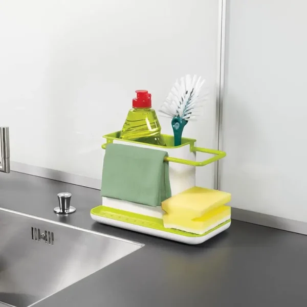 Khay Đựng Dụng Cụ Bồn Rửa Tự Khô Joseph Joseph Caddy Màu Xanh Lá-5028420850215