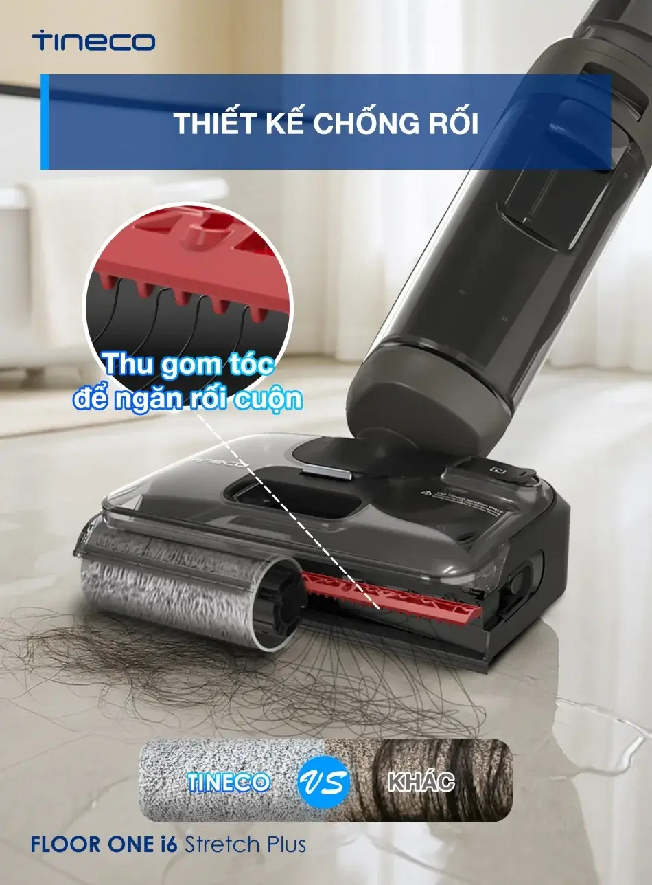 Máy hút bụi lau sàn khô ướt Tineco Floor One i6 Stretch Plus 47 may hut bui lau san kho uot tineco floor one i6 stretch plus 4