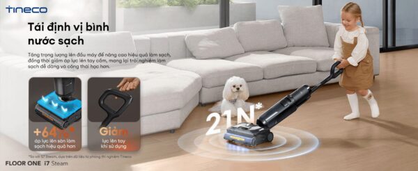 Máy Hút Bụi Lau Nhà Tineco Floor One i7 Steam – Hàng Chính Hãng