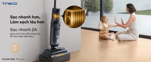 Máy Hút Bụi Lau Nhà Tineco Floor One i7 Steam – Hàng Chính Hãng
