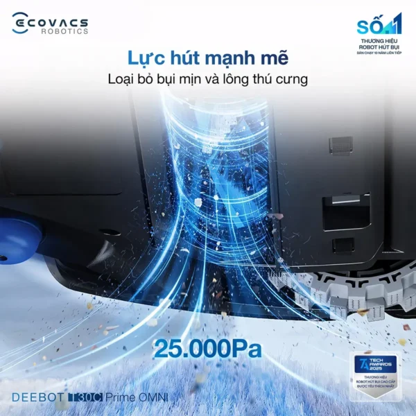 Robot Hút Bụi Lau Nhà Ecovacs Deebot T30C Prime OMNI 2 Màu