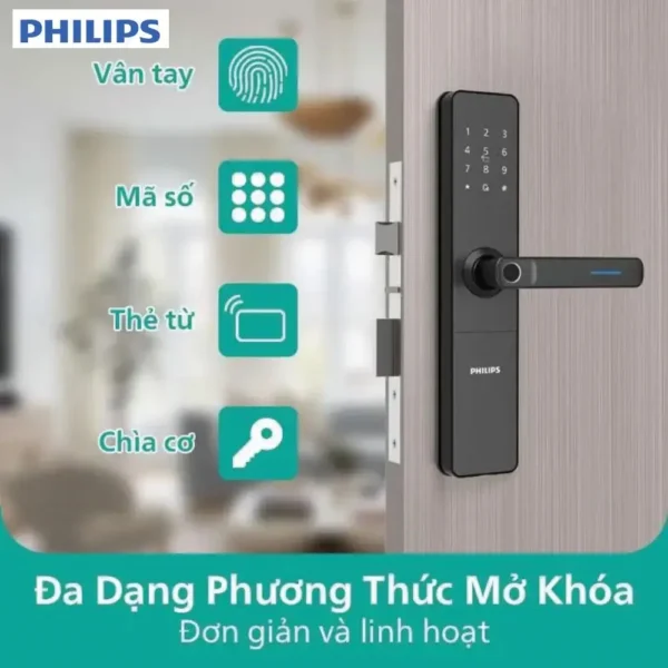 Khóa thông minh Philips DDL609-5HS