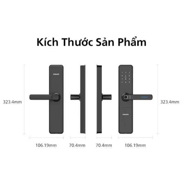 Khóa thông minh Philips DDL609-5HS